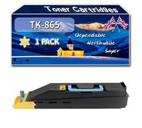 Compatible for Kyocera TK-865 Toner Cartridges, Work for Kyocera TASKalfa 250 ci TASKalfa 300 Printers (1 Pack Yellow)