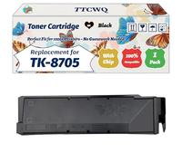 Compatible for Kyocera TK-8705 Toner Cartridge Work for Kyocera TASKalfa 6550ci 6551ci 7550ci 7551ci Printers, with Chip, High Yield 70000 Pages, High-Definition Printing (1 Pack Black)