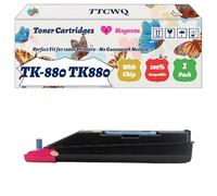 Compatible for Kyocera TK-880 TK880 Toner Cartridges Work for Kyocera FS-C8500DN Printers, with Chip, High Yield 35000 Pages, High-Definition Printing (1 Pack Magenta)