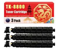 Compatible for Kyocera TK-8800 ECOSYS P8060cdn Toner Cartridge Printers, With Chip Large Capacity 30000 Pages (3 Pack Black)