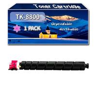 Compatible for Kyocera TK-8800 Toner Cartridge, Work for Kyocera ECOSYS P8060cdn Printers, Toner Cartridge TK-8800C TK-8800M TK-8800K TK-8800Y (1 Pack Magenta)