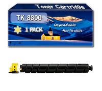 Compatible for Kyocera TK-8800 Toner Cartridge, Work for Kyocera ECOSYS P8060cdn Printers, Toner Cartridge TK-8800C TK-8800M TK-8800K TK-8800Y (1 Pack Yellow)
