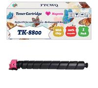 Compatible for Kyocera TK-8800 Toner Cartridge Work for Kyocera EcoSys P8060cdn Printers, with Chip, High Yield 30000 Pages, High-Definition Printing (1 Pack Magenta)