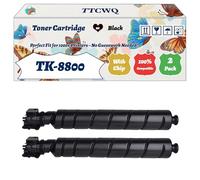 Compatible for Kyocera TK-8800 Toner Cartridge Work for Kyocera EcoSys P8060cdn Printers, with Chip, High Yield 30000 Pages, High-Definition Printing (2 Pack Black)