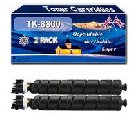Compatible for Kyocera TK-8800 Toner Cartridges, Work for Kyocera ECOSYS P 8060 Printers (2 Pack Black)