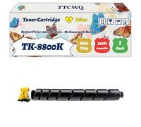 Compatible for Kyocera TK-8800K TK-8800C TK-8800M TK-8800Y Toner Cartridge Work for Kyocera EcoSys P8060cdn Printers, with Chip, High Yield 40000 Pages, High-Definition Printing (1 Pack Yellow)