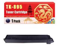 Compatible for Kyocera TK-895 ECOSYS FS-C8520MFP FS-C8525MFP FS-C8020MFP FS-C8025MFP Toner Cartridge Printers, With Chip Large Capacity 12000 Pages (1 Pack Black)