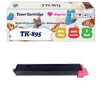 Compatible for Kyocera TK-895 Toner Cartridge Work for Kyocera ECOSYS FS-C8520MFP ECOSYS FS-C8525MFP FS-C8020MFP Printers (1 Pack Magenta)