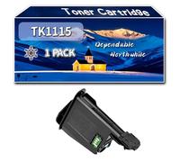 Compatible for Kyocera TK1115 Toner Cartridge, Work for Kyocera FS-1041 Mono FS-1220MFP FS-1320MFP Printers, Toner Cartridge (1 Pack Black)