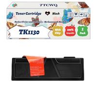 Compatible for Kyocera TK1130 Toner Cartridge Work for Kyocera ECOSYS M2030dn ECOSYS M2530dn FS-1030MFP Multifunction FS-1035MFP Printers (1 Pack Black)