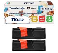 Compatible for Kyocera TK1130 Toner Cartridge Work for Kyocera ECOSYS M2030dn ECOSYS M2530dn FS-1030MFP Multifunction FS-1035MFP Printers (2-Pack Black)