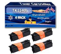 Compatible for Kyocera TK1140 Toner Cartridges, Work for Kyocera ECOSYS M 2035 dn M 2535 dn Printers, Toner Cartridges TK-1140 1T02ML0NL0 (4 Pack Black)