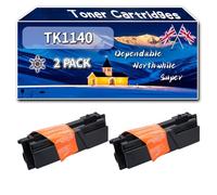 Compatible for Kyocera TK1140 Toner Cartridges, Work for Kyocera FS-1035 MFP FS-1035 MFP DP FS-1135 MFP FS-1135 MFP DP Printers, Toner Cartridges TK-1140 1T02ML0NL0 (2-Pack Black)