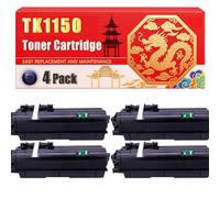 Compatible for Kyocera TK1150 ECOSYS M2135dn M2635dn M2735dw P2235 Toner Cartridge Printers, With Chip Large Capacity 3000 Pages (4 Pack Black)