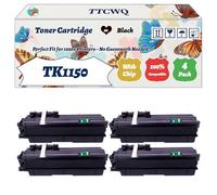 Compatible for Kyocera tk1150 Toner Cartridge Work for Kyocera ECOSYS M2135dn M2635dn M2735dw P2235 Printers, with Chip, High Yield 3000 Pages, High-Definition Printing (4 Pack Black)