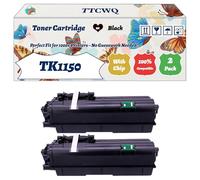 Compatible for Kyocera tk1150 Toner Cartridge Work for Kyocera ECOSYS M2135dn M2635dn M2735dw P2235 Printers, with Chip, High Yield 3000 Pages, High-Definition Printing (2-Pack Black)