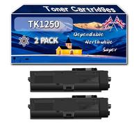 Compatible for Kyocera TK1250 Toner Cartridges, Work for Kyocera ECOSYS MA3500fx MA3500x MA3501wfx PA3500wx PA3500x Printers, Toner Cartridges TK-1250 1T0C3H0NL0 (2-Pack Black)