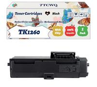 Compatible for Kyocera TK1260 Toner Cartridges Work for Kyocera ECOSYS PA 4000 WX PA 4000 wx Plus PA 4000 x PA 4000 x Printers (1 Pack Black)