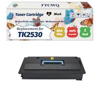 Compatible for Kyocera TK2530 Toner Cartridge Work for Kyocera KM-2530 KM-2531 KM-3035 KM-3530 KM-3531 Printers, with Chip, High Yield 40000 Pages, High-Definition Printing (1 Pack Black)