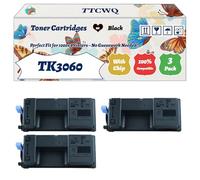 Compatible for Kyocera TK3060 Toner Cartridges Work for Kyocera ECOSYS M 3145 idn ECOSYS M 3645 idn Printers, with Chip, High Yield 14500 Pages, High-Definition Printing (3 Pack Black)