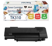 Compatible for Kyocera TK310 Toner Cartridge Work for Kyocera FS-2000D FS-2000DN FS-4000DN Printers, with Chip, High Yield 12000 Pages, High-Definition Printing (1 Pack Black)
