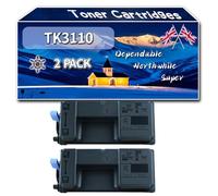 Compatible for Kyocera TK3110 Toner Cartridges, Work for Kyocera FS-4100 DN FS-4200 DN FS-4300 DN Printers, Toner Cartridges TK-3110 1T02MT0NL0 (2-Pack Black)