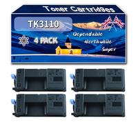 Compatible for Kyocera TK3110 Toner Cartridges, Work for Kyocera FS-4100 DN FS-4200 DN FS-4300 DN Printers, Toner Cartridges TK-3110 1T02MT0NL0 (4 Pack Black)