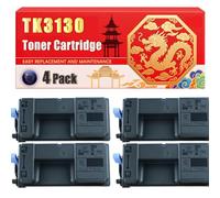 Compatible for Kyocera TK3130 ECOSYS M3550idn ECOSYS M3560idn FS-4200 FS-4300 Toner Cartridge Printers, With Chip Large Capacity 14500 Pages (4 Pack Black)