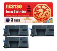 Compatible for Kyocera TK3130 ECOSYS M3550idn ECOSYS M3560idn FS-4200 FS-4300 Toner Cartridge Printers, With Chip Large Capacity 14500 Pages (3 Pack Black)