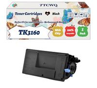 Compatible for Kyocera TK3160 Toner Cartridges Work for Kyocera EcoSys P3060dn P3055dn P3050dn Printers, with Chip, High Yield 22500 Pages, High-Definition Printing (1 Pack Black)