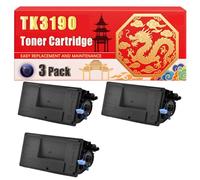 Compatible for Kyocera TK3190 ECOSYS M3655idn M3660idn M3665idn P3055 Mono P3060 P3155dn Toner Cartridge Printers, With Chip Large Capacity 25000 Pages (3 Pack Black)