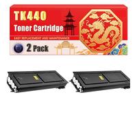 Compatible for Kyocera TK440 FS-6950 KM-6950 Toner Cartridge Printers, With Chip Large Capacity 15000 Pages (2-Pack Black)