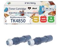 Compatible for Kyocera TK4850 Toner Cartridge Work for Kyocera KM4850W KMP4845W KMP4850W Printers, with Chip, High Yield 32000 Pages, High-Definition Printing (2-Pack Black)