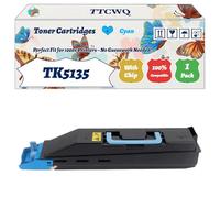 Compatible for Kyocera TK5135 Toner Cartridges Work for Kyocera TASKAlfa 260 Series 265 ci 266 ci Printers, with Chip, High Yield 10000 Pages, High-Definition Printing (1 Pack Cyan)
