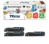 Compatible for Kyocera TK5135 Toner Cartridges Work for Kyocera TASKAlfa 260 Series 265 ci 266 ci Printers, with Chip, High Yield 10000 Pages, High-Definition Printing (3 Pack Black)