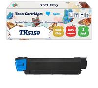 Compatible for Kyocera TK5150 Toner Cartridges Work for Kyocera ECOSYS M6035cidn M6535cidn P6035cdn Printers, with Chip, High Yield 12000 Pages, High-Definition Printing (1 Pack Cyan)