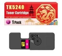 Compatible for Kyocera TK5240 ECOSYS M5526 ECOSYS P5026 Toner Cartridge Printers, With Chip Large Capacity 4000 Pages (1 Pack Magenta)