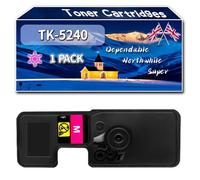 Compatible for Kyocera TK5240 TK-5240 Toner Cartridges, Work for Kyocera ECOSYS M 5526 Series P 5026 cdn P 5026 Printers (1 Pack Magenta)