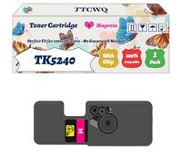 Compatible for Kyocera TK5240 Toner Cartridge Work for Kyocera ECOSYS M5526 ECOSYS P5026 Printers, with Chip, High Yield 4000 Pages, High-Definition Printing (1 Pack Magenta)