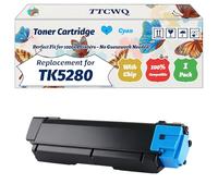 Compatible for Kyocera TK5280 Toner Cartridge Work for Kyocera ECOSYS M6635cidn M6235cidn P6235cdn Printers, with Chip, High Yield 13000 Pages, High-Definition Printing (1 Pack Cyan)