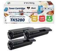 Compatible for Kyocera TK5280 Toner Cartridge Work for Kyocera ECOSYS M6635cidn M6235cidn P6235cdn Printers, with Chip, High Yield 13000 Pages, High-Definition Printing (3 Pack Black)
