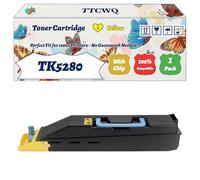 Compatible for Kyocera TK5280 Toner Cartridge Work for Kyocera EcoSys P6235cdn M6235cidn M6635cidn Printers, with Chip, High Yield 23000 Pages, High-Definition Printing (1 Pack Yellow)
