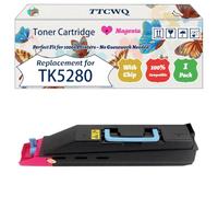 Compatible for Kyocera TK5280 Toner Cartridge Work for Kyocera EcoSys P6235cdn M6235cidn M6635cidn Printers, with Chip, High Yield 23000 Pages, High-Definition Printing (1 Pack Magenta)