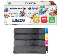 Compatible for Kyocera TK5370 Toner Cartridge Work for Kyocera ECOSYS MA3500cifx ECOSYS MA3500cix ECOSYS Printers (4-Pack BK/C/M/Y)