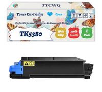 Compatible for Kyocera TK5380 Toner Cartridge Work for Kyocera ECOSYS PA4000cx PA4000cxPlus Printers, with Chip, High Yield 13000 Pages, High-Definition Printing (1 Pack Cyan)