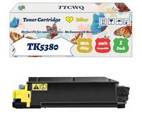 Compatible for Kyocera TK5380 Toner Cartridge Work for Kyocera ECOSYS PA4000cx PA4000cxPlus Printers, with Chip, High Yield 13000 Pages, High-Definition Printing (1 Pack Yellow)