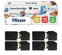 Compatible for Kyocera TK5450 Toner Cartridge Work for Kyocera ECOSYS MA2600cfx MA2600cwfx PA2600cwx PA2600cx Printers, with Chip, High Yield 4100 Pages, High-Definition Printing (4 Pack Black)
