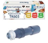 Compatible for Kyocera TK603 Toner Cartridges Work for Kyocera KM-4530 KM-5530 KM-6330 KM-7530 Printers, with Chip, High Yield 36000 Pages, High-Definition Printing (1 Pack Black)