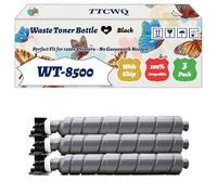 Compatible for Kyocera WT-8500 Waste Toner Bottle Work for Kyocera TASKalfa 2552ci TASKalfa 3252ci TASKalfa 4052ci TASKalfa Printers (3 Pack Black)