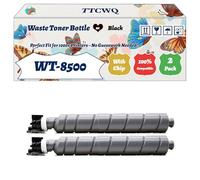 Compatible for Kyocera WT-8500 Waste Toner Bottle Work for Kyocera TASKalfa 2552ci TASKalfa 3252ci TASKalfa 4052ci TASKalfa Printers (2-Pack Black)